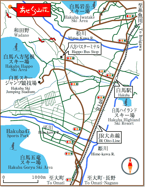 the main place Map in village